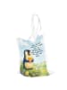 Mr. & Mrs. Panda Shopper Pinguin Frühling Pommes Design mit Spruch in Weiß