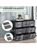 HOMCOM Kommode in Dunkelgrau 100L x 30B x 78,5H cm