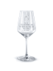 Mr. & Mrs. Panda Rotwein Glas Pinguin Luftballon mit Spruch in Transparent