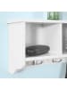 SoBuy Wandgarderobe in Weiß - (B)60 x (H)23 x (T)15cm
