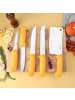 Cheffinger 5-teiliges BBQ Messer-Set aus hochwertigem Edelstahl - Ergonomisch & l in Gelb