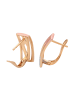 faina Women Huggie Earrings in Rose Gold