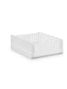 relaxdays 3 x Schrank Organizer in Weiß - (B)33,5 x (H)13 x (T)43,5 cm