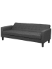 Beliani 3-Sitzer Sofa VEHKOO in Grau/Braun - (W) 200 x (H) 86 x (L) 77 cm