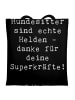 Mr. & Mrs. Panda Shopping Tasche Spruch Hundesitter Helden mit S... in Schwarz