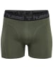 Hummel Boxershorts 4er-Pack elastischer Bund Jersey-Stoff in Schwarz-Grün