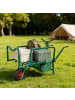 relaxdays Angelwagen-Transportwagen in Grün - (B)145 x (H)65 x (T)55 cm