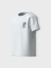 name it T-Shirt 2er-Set Normale Passform Kurzarm in Weiß-Blau