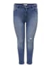 ONLY Carmakoma Skinny Jeans in Light Blue Denim