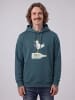 wat? Apparel Sweatshirt Möwe mit Hut in Petrol
