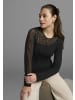 Melrose Rundhalsshirt in schwarz