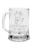 Mr. & Mrs. Panda Gravur Bierkrug Stier Astrologie mit Spruch in Transparent