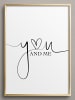 Tales by Jen Poster / Kunstdruck "You and me" I Ohne Rahmen