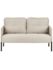 Beliani 2-Sitzer Sofa LAHTI in Beige/Schwarz - (W) 124 x (H) 70 x (L) 70 cm