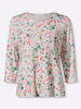 WITT WEIDEN 3/4-Arm-Shirt in ecru-flamingo-bedruckt