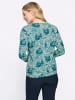 Sieh an! Rundhals-Shirt in mint-aquapetrol-bedruckt