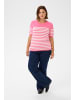 KAFFE curve Strickpullover KClizzy Regular fit in Pink Half Stripe