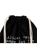 Mr. & Mrs. Panda Gym Rucksack AliZeichen: "Wie lange ist... mit Spruch in Schwarz