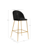 ebuy24 Barhocker Lausanne Schwarz 2er Set