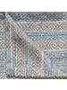 Erwin Müller Jacquard, Baumwollmischung, Gewebt Mitteldecke in blau-grau