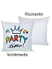 JACK 1x Outdoor Kissenhülle Motiv 50x50cm Party in Weiß
