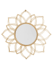 Beliani Dekospiegel MILLY in Gold - (W) 67 x (H) 67 x (L) 4 cm