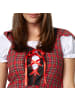 tectake Schickes Kurzkleid aus Webkaro, rot/weiß