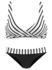 LASCANA Triangel-Bikini in schwarz-weiß