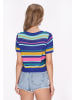 IZIA Women Sweater in blue multicolor