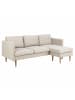 ebuy24 Chaiselongsofa Milly Beige 201 x 132 cm