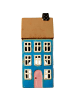 IB Laursen Teelicht-Haus aus Keramik blau in blau