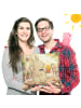Mr. & Mrs. Panda 40x40 kissen Hase Pommes Design ohne Spruch in Weiß