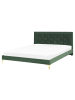 Beliani Doppelbett LIMOUX in Grün - (W) 167 x (H) 97 x (L) 213 cm