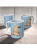 Mr. & Mrs. Panda Kaffeebecher Schnabeltier Mut ohne Spruch in Blau Pastell
