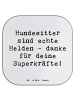 Mr. & Mrs. Panda Glas-Untersetzer Spruch Hundesitter Helden mit ... in Weiß