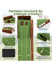COSTWAY Golfmatte mit Putter & Golfbällen in Grün