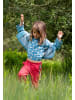 Little Green Radicals Kurzärmeliges Henley-Top in Blau mit lockerer Passform