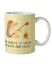 Mr. & Mrs. Panda Tasse Igel Grillen mit Spruch in Gelb Pastell