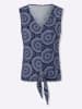 Heine Shirttop in marine-ecru-bedruckt
