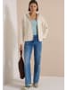 Cecil Teddy-Jacke mit Kapuze in Unifarbe in Teddy Vanilla White