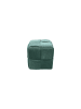 byLiving Pouf Urban in dunkelgrün - B 40, H 41, T 40 cm
