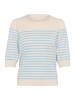 CULTURE Strickpullover CUannemarie Classic fit in Whitecap/Cashmere Stripe