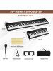 COSTWAY Keyboard Piano 88 Tasten in Schwarz