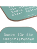 Mr. & Mrs. Panda Glasuntersetzer Spruch Bester Dozent mit Spruch in Meeresbrise