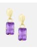 Vanlere Ohrhänger aus 375 Gelbgold mit Amethyst