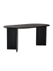 CALICOSY Esstisch SABLE in Schwarzes Holz - (W) 180  x (H) 75  x (L) 89,5  cm