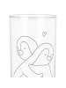 Mr. & Mrs. Panda Glas Pinguine Kuscheln ohne Spruch in Transparent