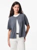 Pieces Strickjacke in Dark Grey Melange