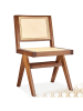 tectake Holzstuhl im Boho-Stil, Belastbarkeit 120 kg, 48,5 x 53,5 x 83 cm