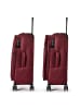 D&N Travel Line 9804 4 Rollen Kofferset 3-teilig mit Dehnfalte in dark red